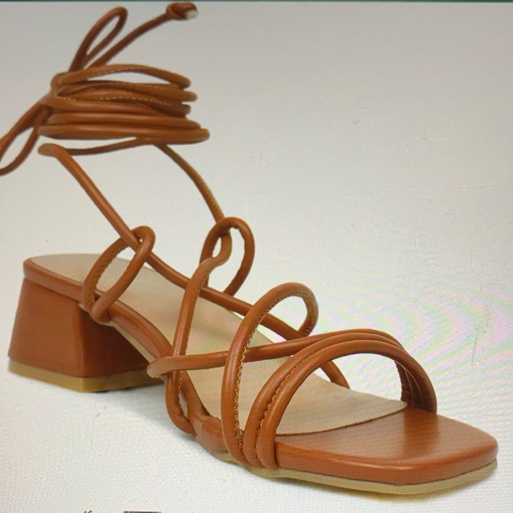 Heltid Tan Gladiator Sandals Size 9 - Picture 7 of 8